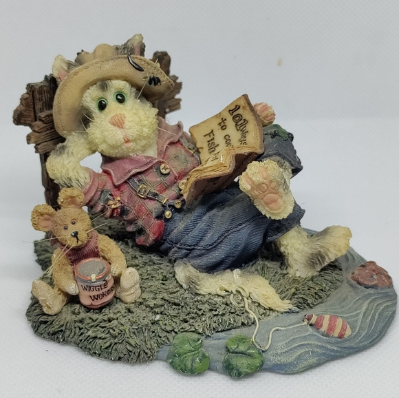 1999 VTG Boyds Bears & Friends The Bearstone Collection Catch Of The Day - Picture 6 of 7